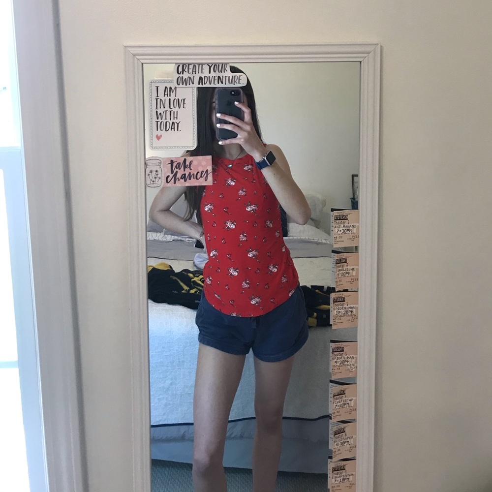 RUE 21 RED TANK TOP-size medium